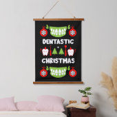 Dental Doctor Xmas Wandteppich Mit Holzrahmen (Schlafzimmer)