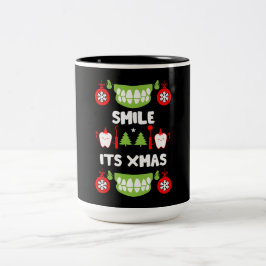 Dental Doctor Xmas Zweifarbige Tasse