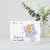 Dental Erinnerung Card, Behalt dein Lächeln schön! Postkarte (Stehend Vorderseite)