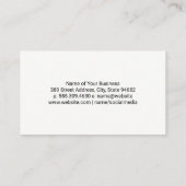 Dental | Funkelnd Tooth Visitenkarte (Rückseite)