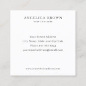 Dental Gold Teeth Business Card Quadratische Visitenkarte (Rückseite)