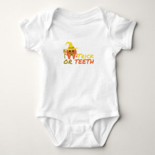 Dental Halloween Trick oder Teeth Baby Strampler