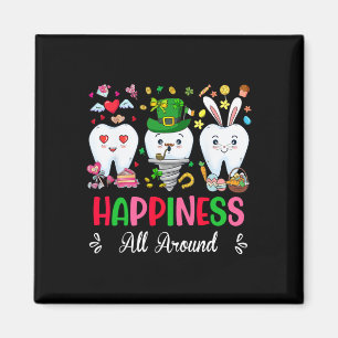Dental Happy Rund um Valentine St Patrick E Magnet