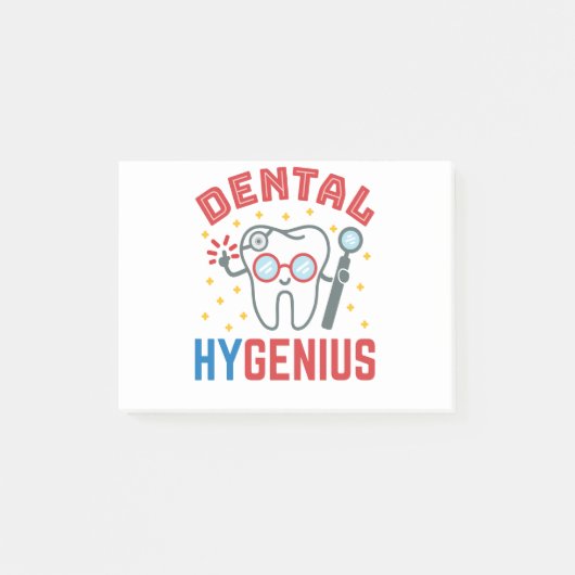 Dental Hygenius Hygienist RDH Funny Wertschätzung Post-it Klebezettel (Vorderseite)