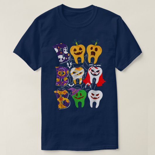 Dental Hygiene ist Boo Boo Crew Spooky Dental Squa T-Shirt (Design vorne)