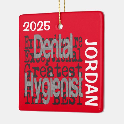 Dental Hygienist Extraordinaire CUSTOM Keramikornament (Links)