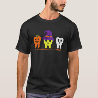 Dental Hygienist Halloween Pumpkin Hexenhaut Tooth T-Shirt