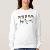 Dental Hygienist | RDH Dentist Cheetah print gifts Sweatshirt (Vorderseite)