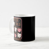 Dental Hygienist Valentine's Day Dentist Squad Too Kaffeetasse (Vorderseite Links)