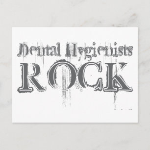 Dental Hygienists Rock Postkarte