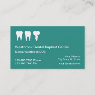 Dental Implant Business Cards online Visitenkarte