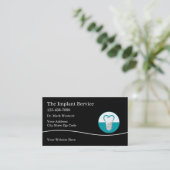 Dental Implant Services  Visitenkarte (Stehend Vorderseite)