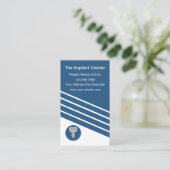 Dental Implantate Moderne vertikale Visitenkarten Visitenkarte (Stehend Vorderseite)