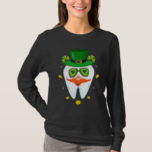 Dental Leprechaun Tooth Kleeblatt St Patricks Day T-Shirt