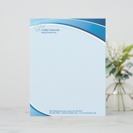 Dental Letterhead Briefkopf (Stehend Vorderseite)