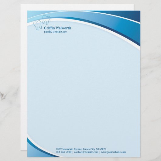 Dental Letterhead Briefkopf (Vorne/Hinten)