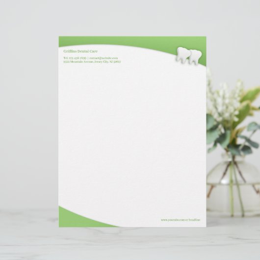Dental Letterhead Briefkopf (Stehend Vorderseite)
