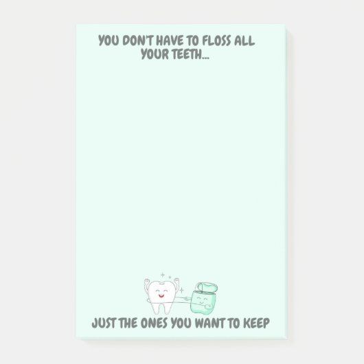 Dental Notepad 4"x 6" Post-it Klebezettel (Vorderseite)