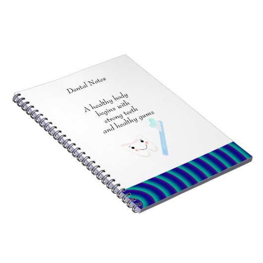 Dental Notes Clean Tees Notizblock (Rechte Seite)