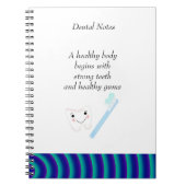 Dental Notes Clean Tees Notizblock (Vorderseite)