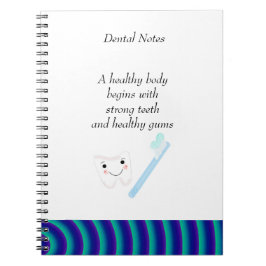 Dental Notes Clean Tees Notizblock