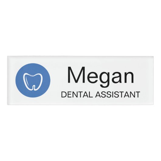 Dental Office Assistant Name Tag Professional Namenschild (Vorderseite)