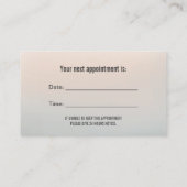 Dental Office Beruflich Dentist Navy & Silver Terminkarte (Rückseite)