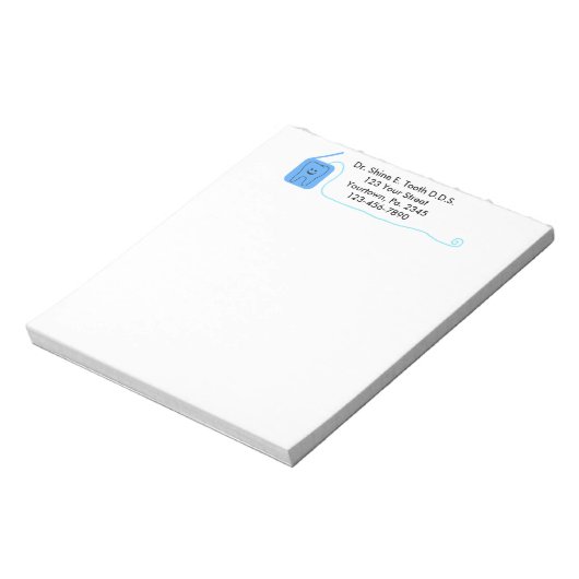 Dental Office Dental Floss Notepad Notizblock (Rotiert)