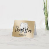 Dental Office Dentist Modern Gold Vielen Dank Dankeskarte (Vorderseite)