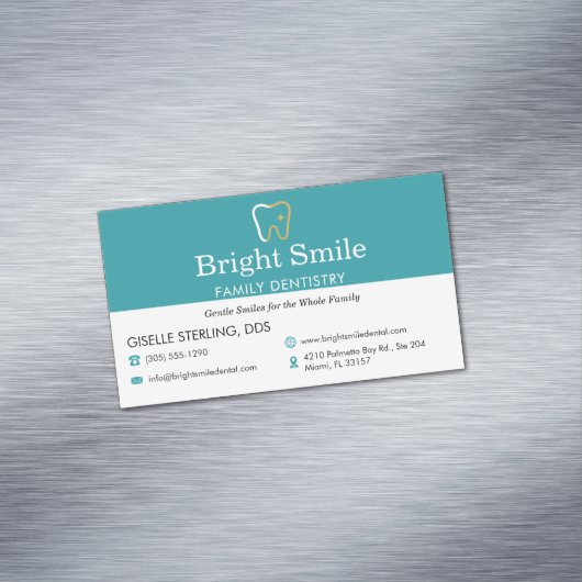 Dental Office Dentistry Magnetische Visitenkarte (Beispiel)