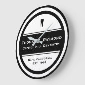 Dental Office Große Wanduhr (Winkel)