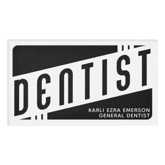 Dental Office Namenschild (Vorderseite)