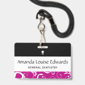 Dental Office Staff Ausweis (Vorderseite mit Lanyard)