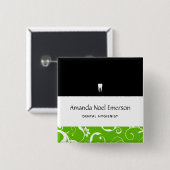 Dental Office Staff Button (Vorne & Hinten)