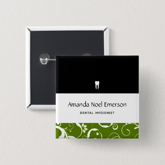 Dental Office Staff Button (Vorne & Hinten)