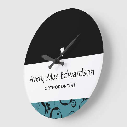 Dental Office Staff Große Wanduhr (Winkel)