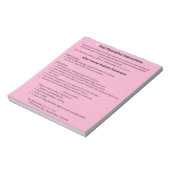  Dental Post Op Instructions Notepad (Implant) Notizblock (Rotiert)