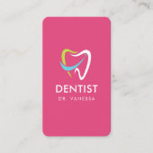 Dental QR-Code für berufliches Dentallogo für Zahn Visitenkarte (Vorderseite)