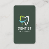 Dental QR-Code für berufliches Dentallogo für Zahn Visitenkarte (Vorderseite)