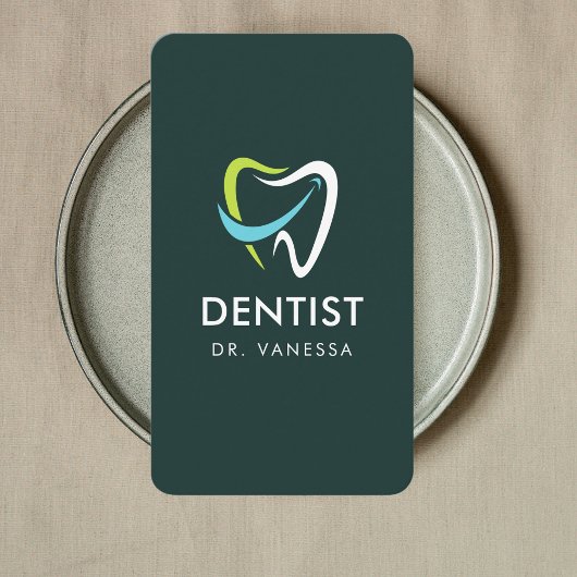Dental QR-Code für berufliches Dentallogo für Zahn Visitenkarte