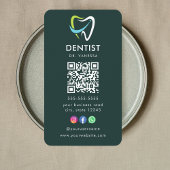 Dental QR-Code für berufliches Dentallogo für Zahn Visitenkarte