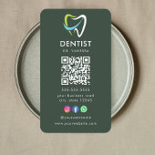 Dental QR-Code für berufliches Dentallogo für Zahn Visitenkarte