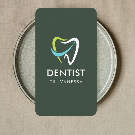 Dental QR-Code für berufliches Dentallogo für Zahn Visitenkarte