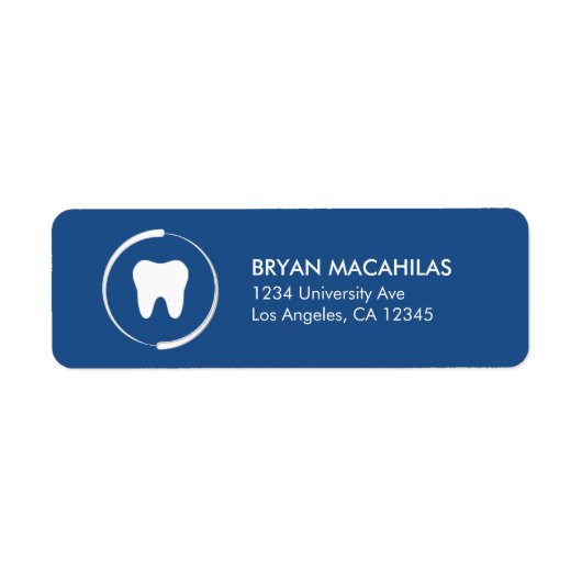 Dental Return Address Label (Vorne)