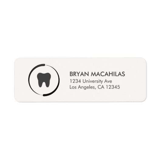 Dental Return Address Label (Vorne)