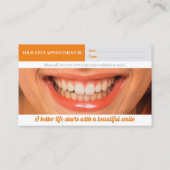 Dental | Schönes Lächeln Visitenkarte (Rückseite)