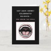 Dental School Abschluss Card Karte (Gelbe Blume)