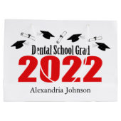 Dental School Grad 2022 Abschluss Geschenktasche ( Große Geschenktüte (Rückseite)