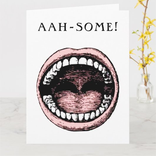 Dental School Grad Karte (Gelbe Blume)