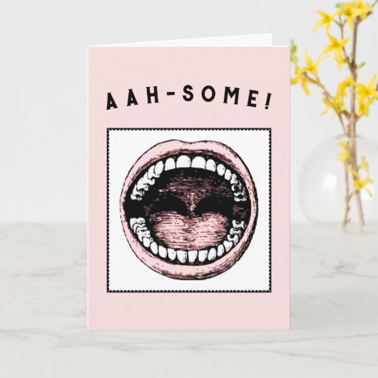 Dental School Grad Karte (Gelbe Blume)